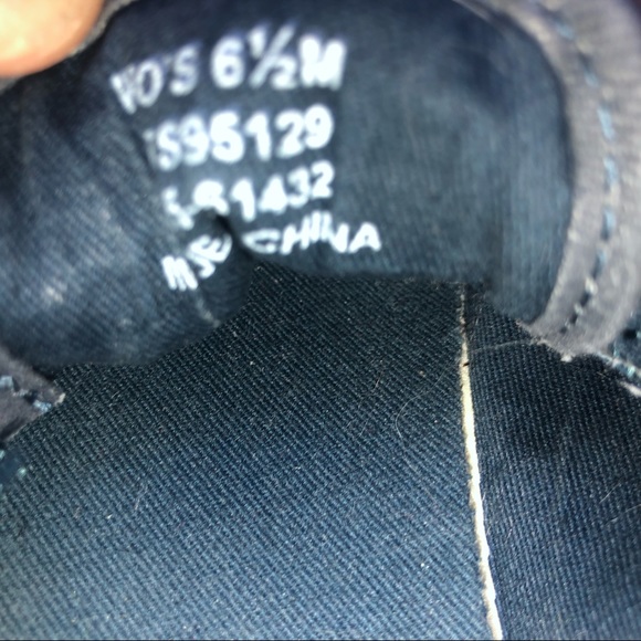 SPERRY Navy Pier Wave Slip on Sneaker Leather Ties - Picture 8 of 8